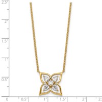 14K Yellow Gold Lab Grown Diamond VS+ F+ Fashion Necklace view 5