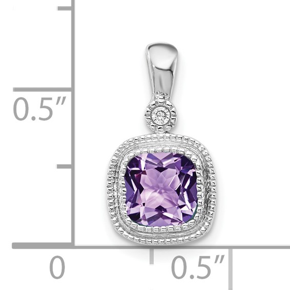 10kw Amethyst Pendant w/chain