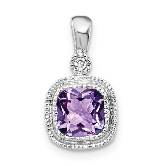 10kw Amethyst Pendant w/chain