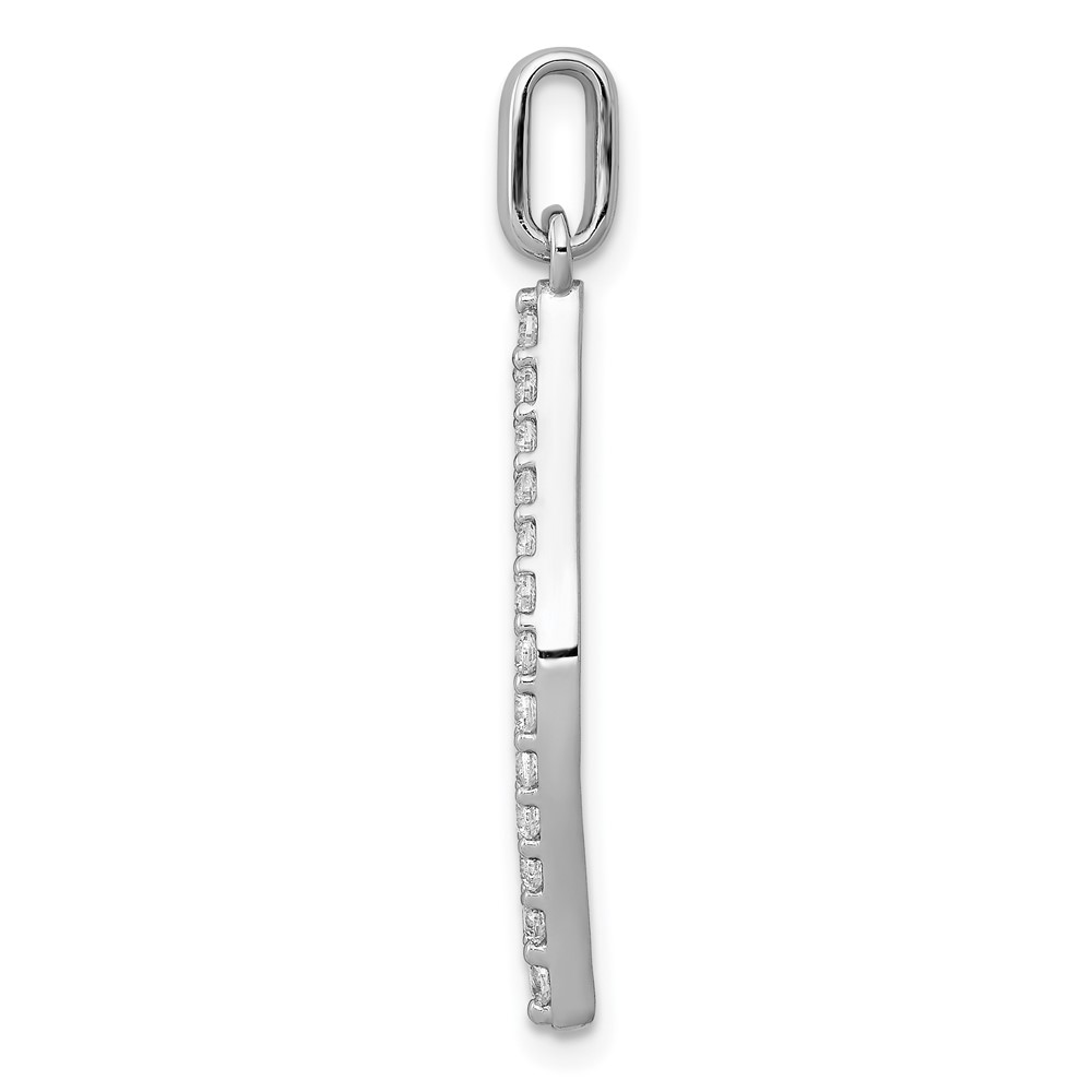 14k White Gold 1/2 carat Lab Grown Diamond VS/SI+ G+ Complete Fashion Geometric Pendant (PM3703-050-WLG)