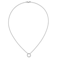 14K Yellow Gold 0.25 Carat Lab Grown Diamond VS SI+ G+ Round Pendant Necklace, 18" view 3
