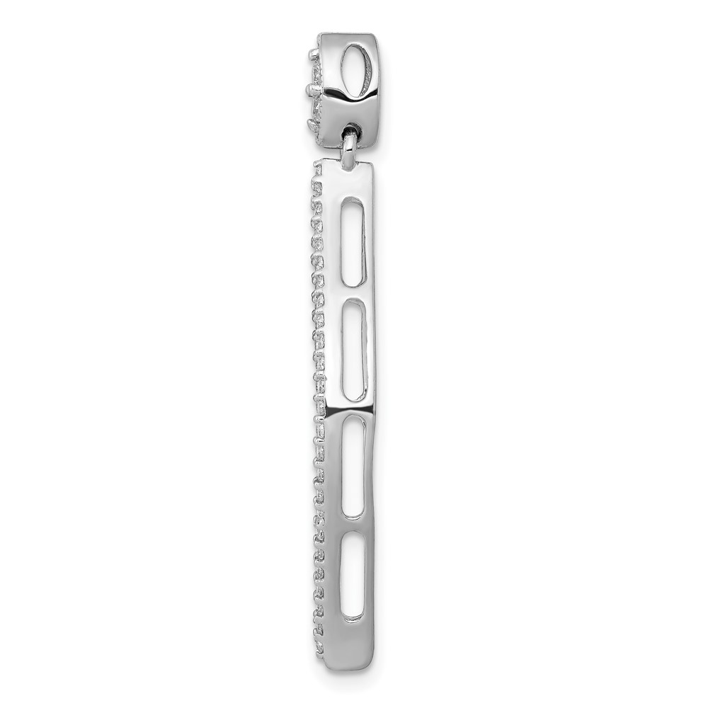 14k White Gold 1/2 carat Diamond Pendant (PM3825-045-WA)