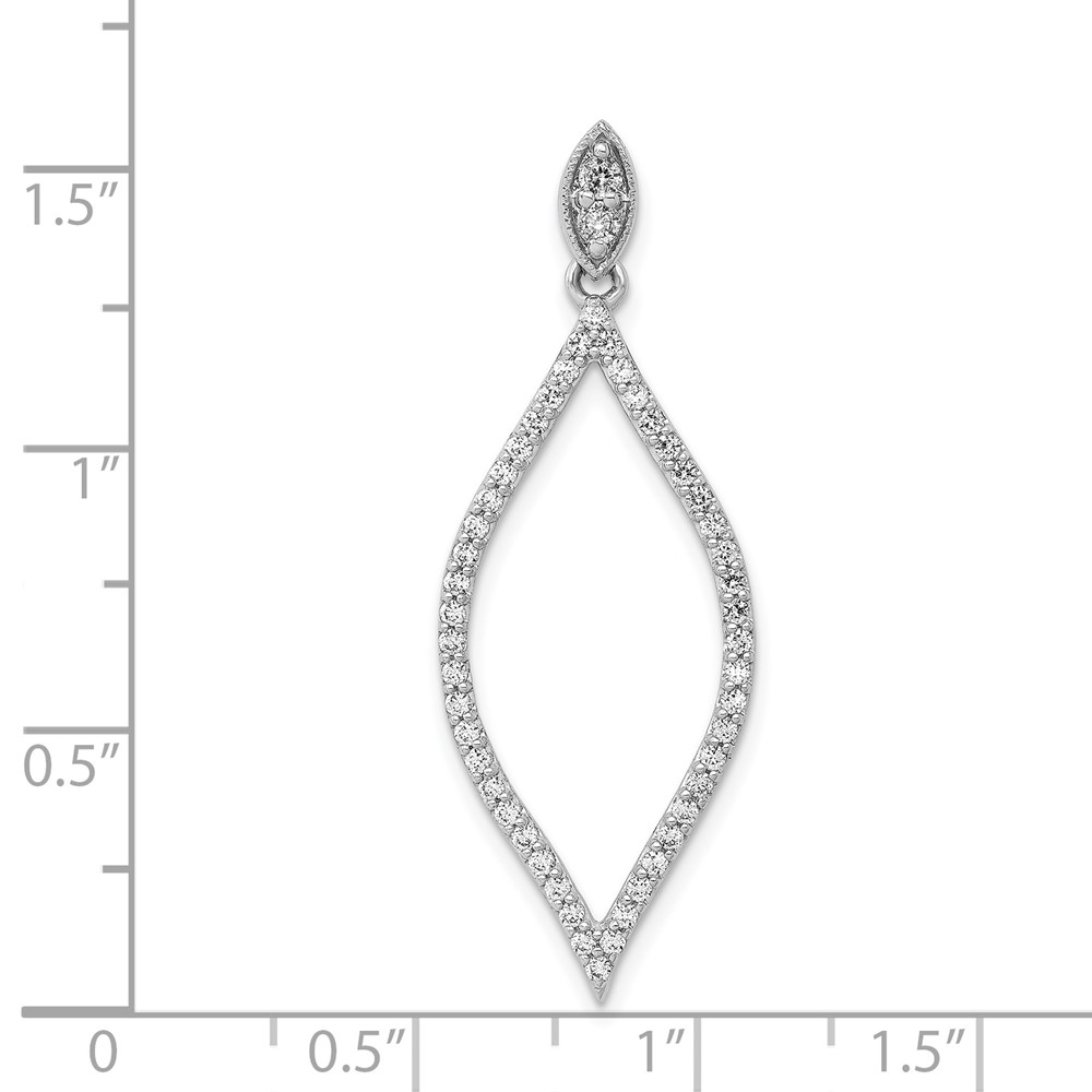 14k White Gold 1/2 carat Diamond Pendant (PM3825-045-WA)