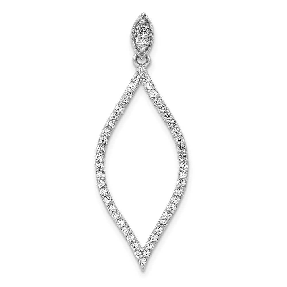 14k White Gold 1/2 carat Diamond Pendant (PM3825-045-WA)