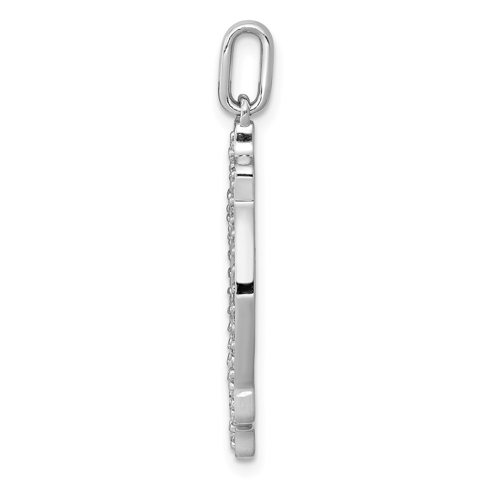 14k White Gold 1/4 carat Diamond Fancy Vintage Pendant (PM3927-025-WA)