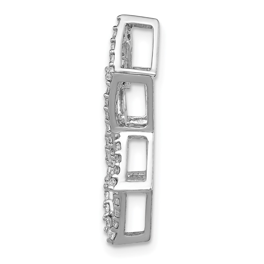 14k White Gold 5/8ct. Diamond Star of David Chain Slide (PM3939-062-WA)