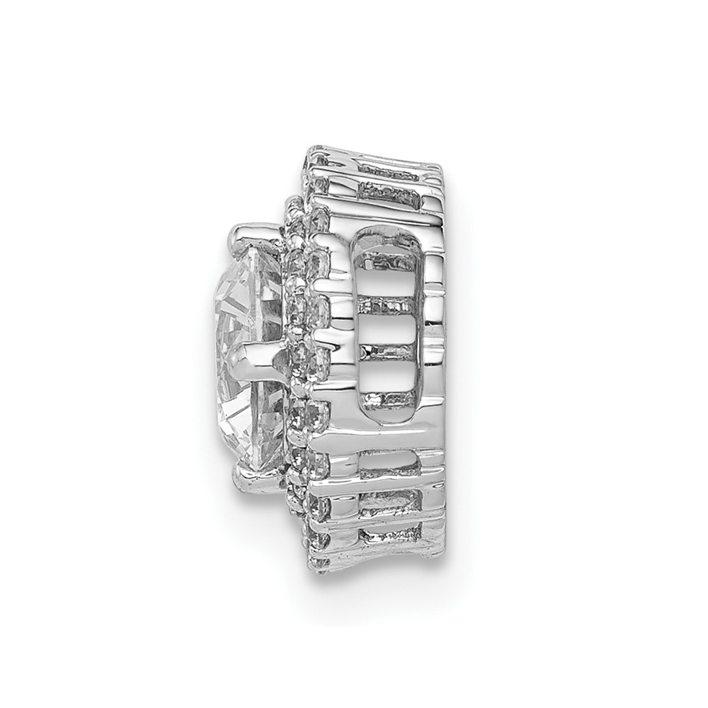 10k White Gold 5.2mm Center 1/5ct. Diamond Semi-mount Chain Slide (PM4021-022-1WA)
