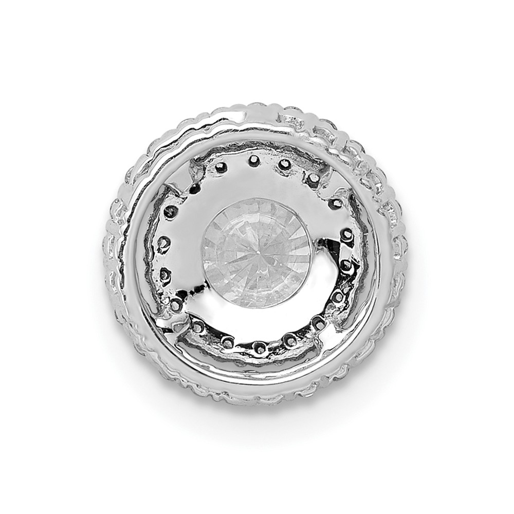 10k White Gold 5.2mm Center 1/5ct. Diamond Semi-mount Chain Slide (PM4021-022-1WA)
