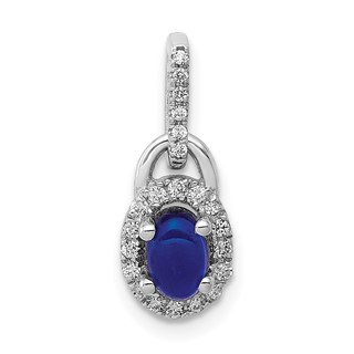 Cabochon Gemstone & Diamond Pendants