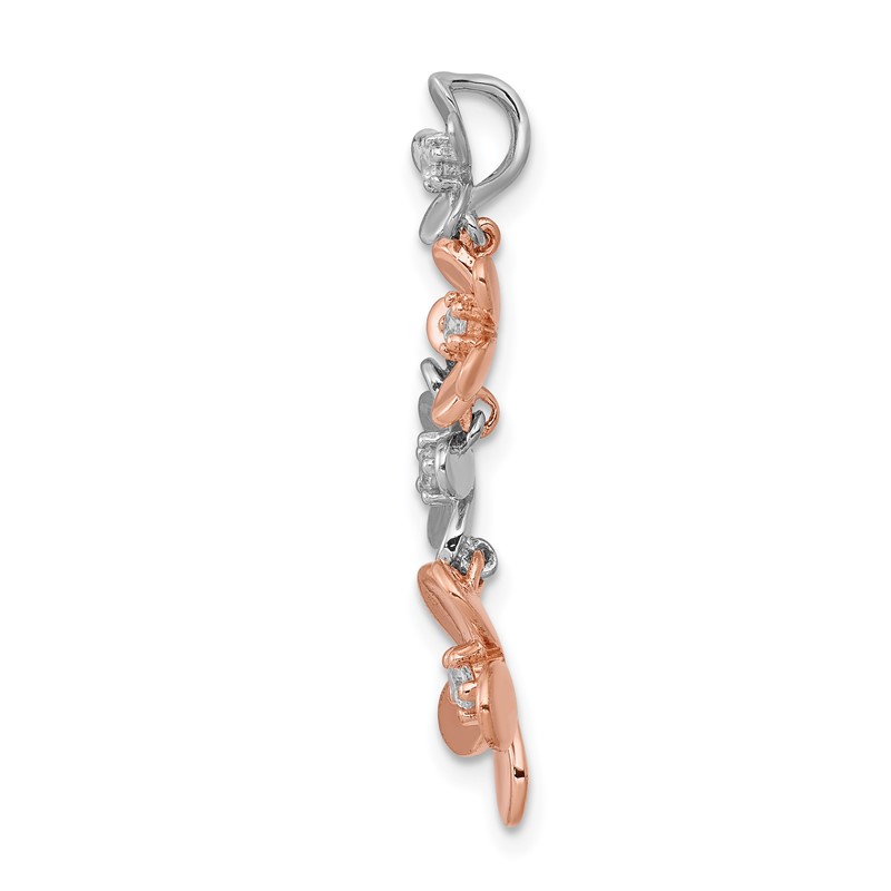 14K Two-Tone Lab Grown Diamond VS/SI+ G+ Pendant