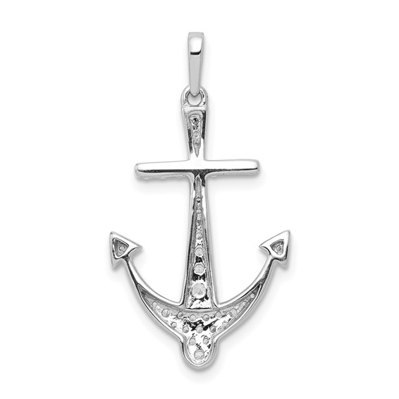 Diamond Anchor Pendants