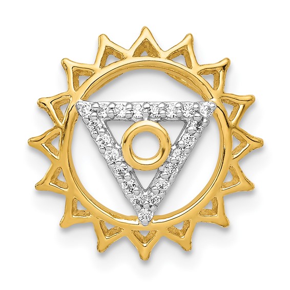 Diamond Vishuddha/Throat Chakra Chain Slides      
