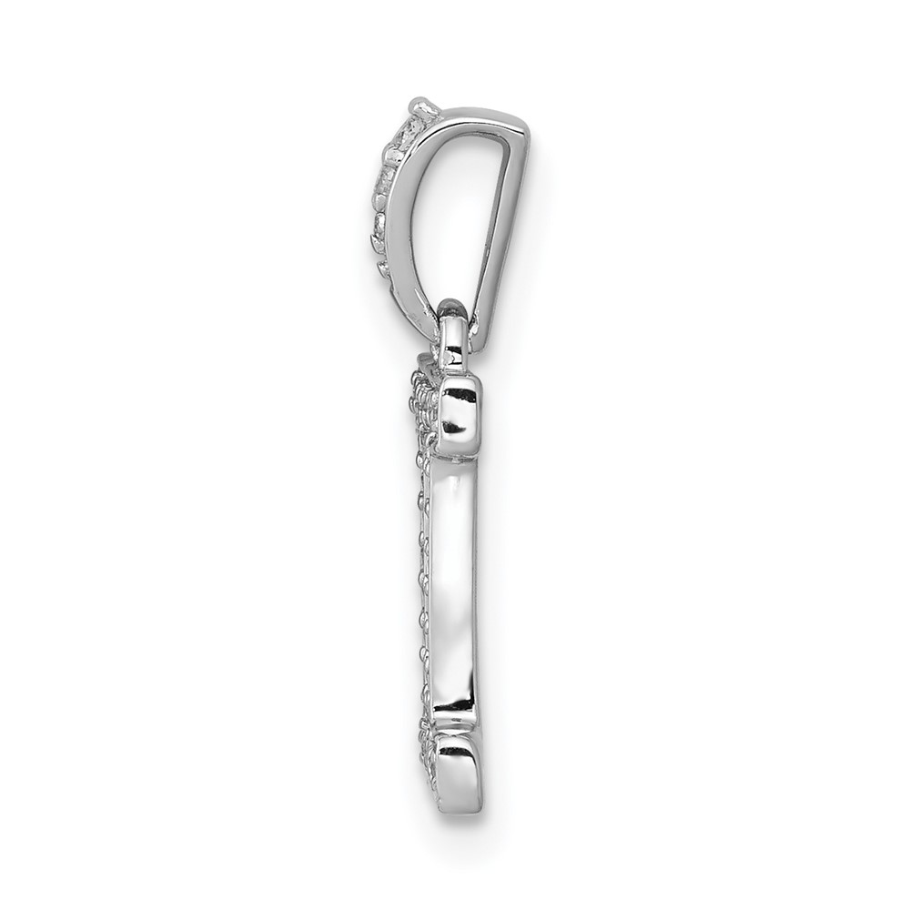 14k White Gold Diamond Gemini Zodiac Pendant (PM4104-013-WA)