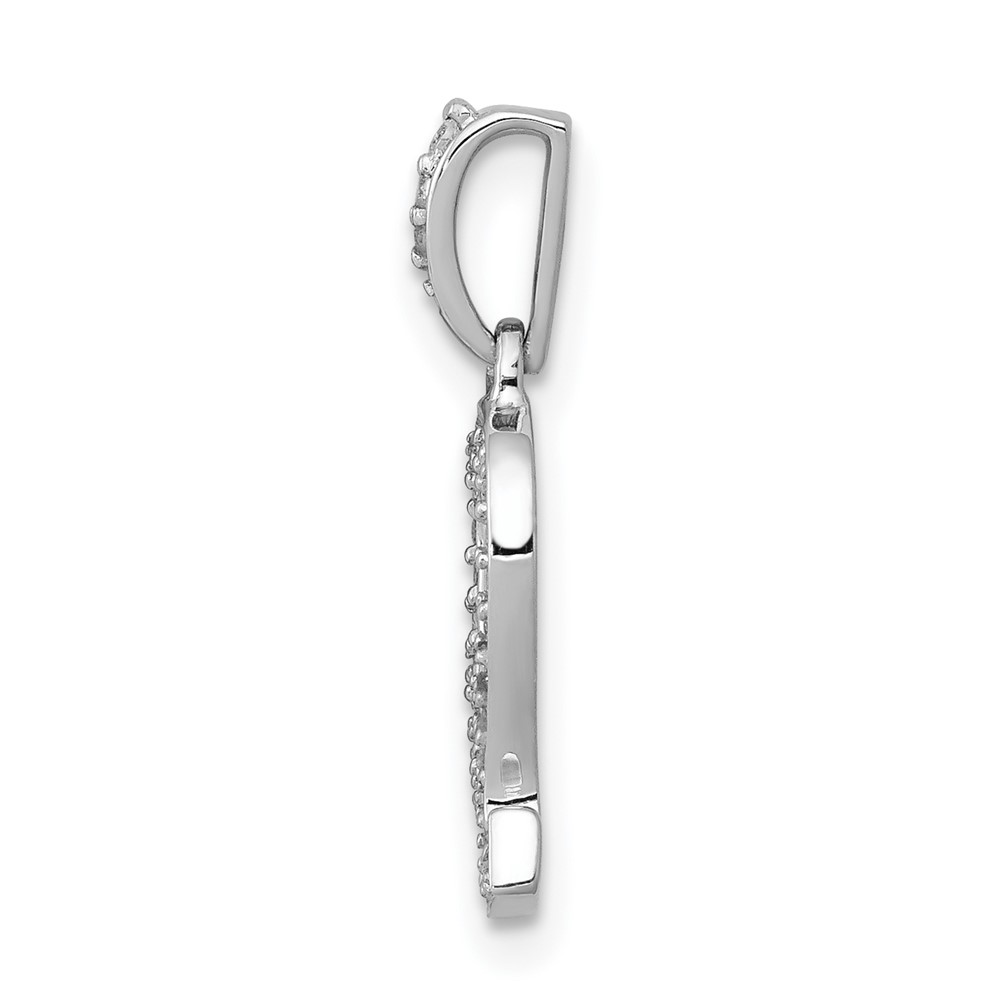 14k White Gold Diamond Leo Zodiac Pendant (PM4106-012-WA)