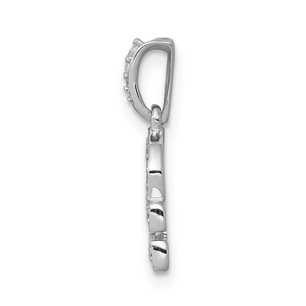 14k White Gold Diamond Libra Zodiac Pendant (PM4108-012-WA)