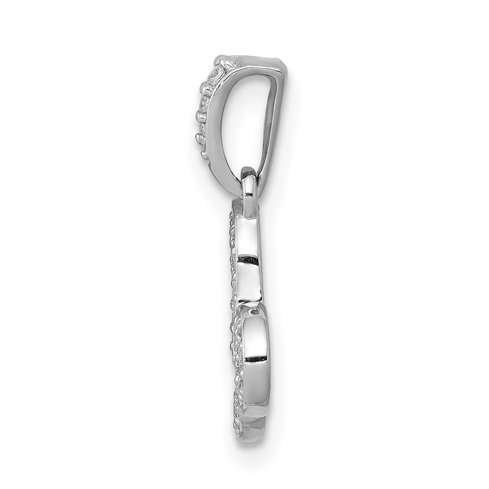 14k White Gold Diamond Capricorn Zodiac Pendant (PM4111-010-WA)