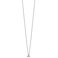True Origin 14K White Gold 0.38 Carat Lab Grown Diamond VS+ F+ Complete Cluster Necklace, 18" view 2