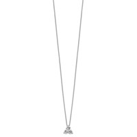 True Origin 14K White Gold 0.75 Carat Lab Grown Diamond VS+ F+ Complete Cluster Necklace, 18" view 2