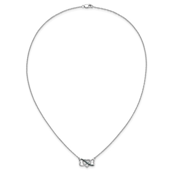 Diamond Triple Heart Necklaces