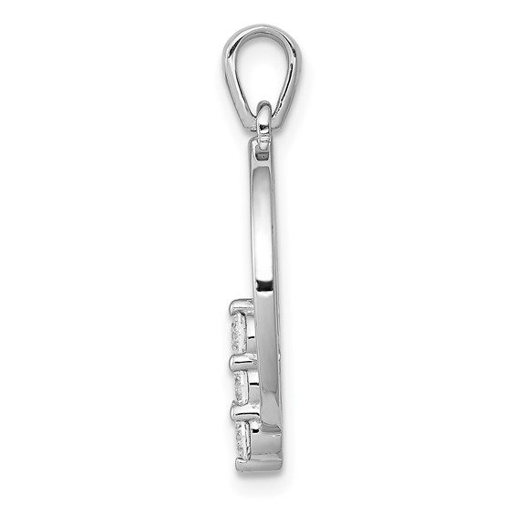 Diamond 3-Stone Circle Pendants