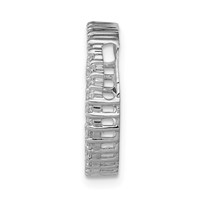 14K White Gold 0.33 Carat Lab Grown Diamond VS SI+ G+ Circle Chain Slide Pendant view 2