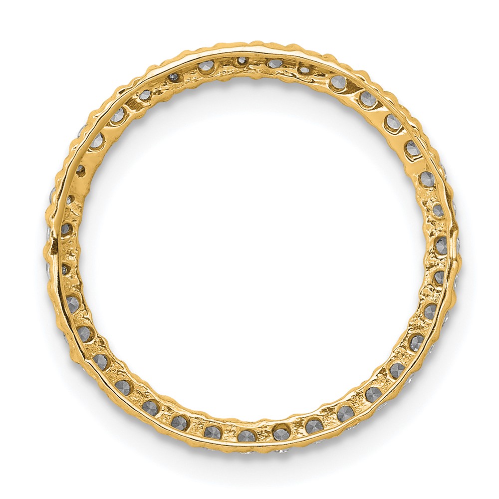 14k Polished 1/3 carat Diamond Circle Chain Slide (PM4712-033-YA)