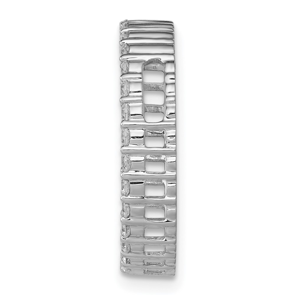 14k White Gold 5/8 carat Diamond Circle Chain Slide (PM4714-062-WA)