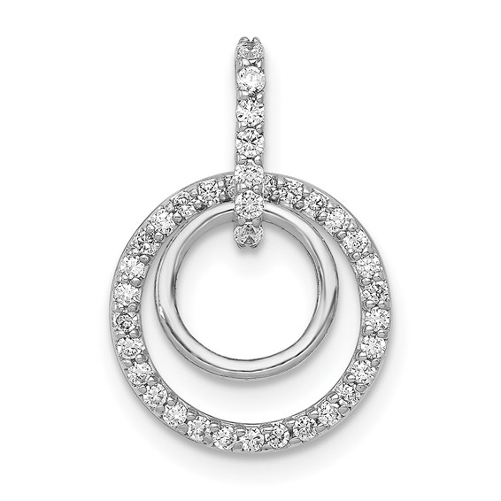 Diamond Double Circle Dangle Pendants