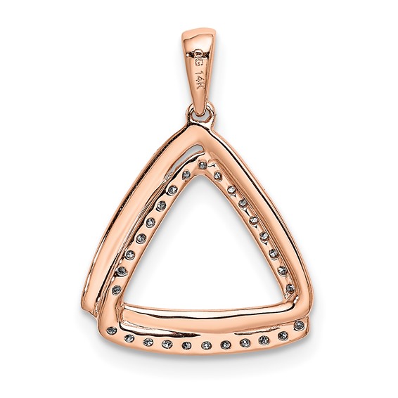 Diamond Double Triangle Pendants