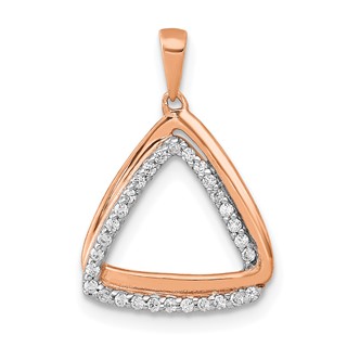 Diamond Double Triangle Pendants