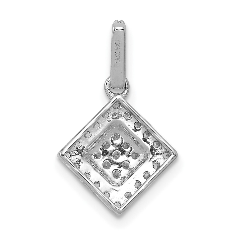 10k White Gold 1/4ct. Diamond Cluster Pendant (PM4766-025-1WA)