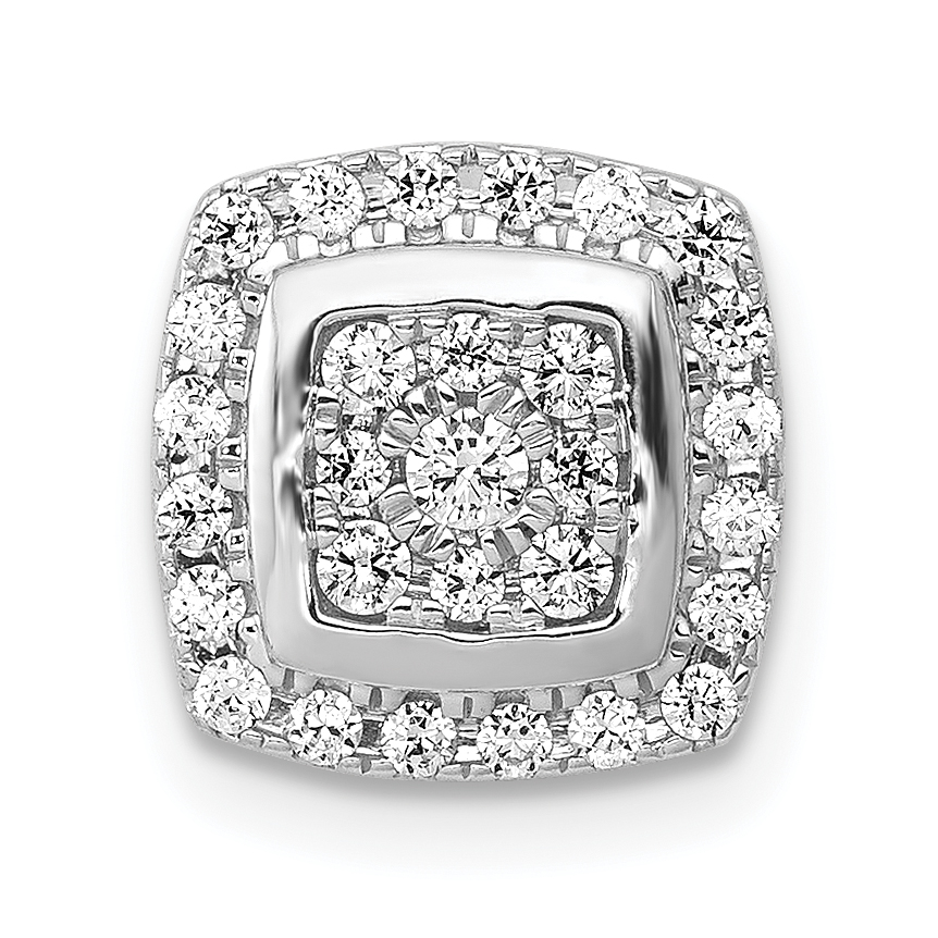 14K White Gold Lab Grown Diamond VS/SI+ G+ Slide Pendant (PM4768-033-WLG)