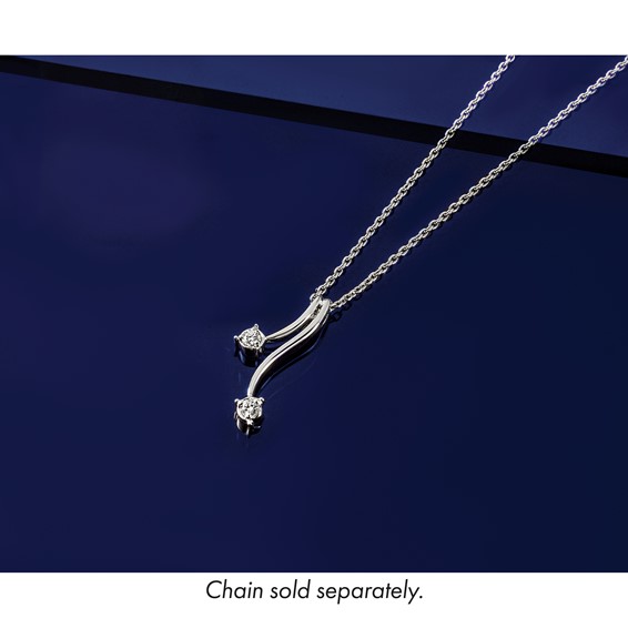 Diamond Double Curved Lines Chain Slides