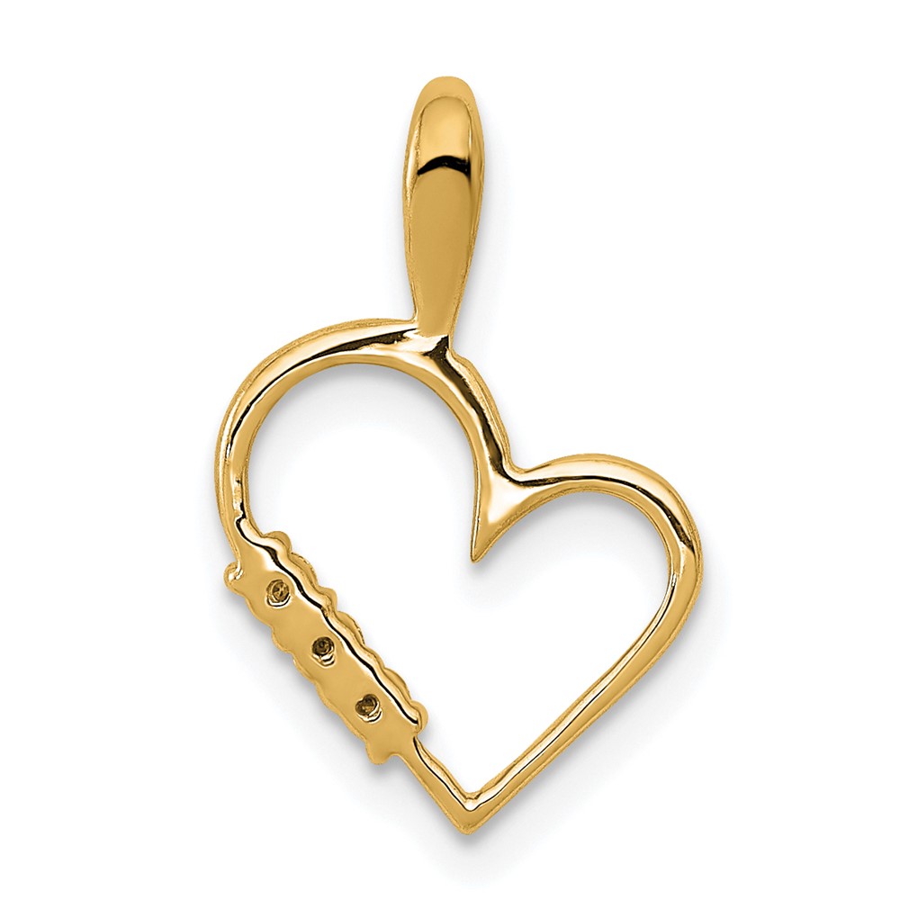 14k AA 1/20ct. Diamond Heart Pendant (PM4818-005-YA)