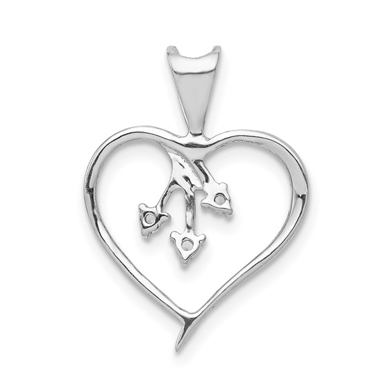 Diamond Heart Pendants