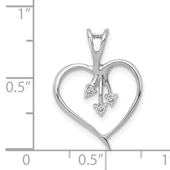 Diamond Heart Pendants