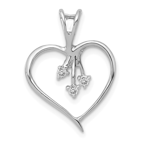 Diamond Heart Pendants
