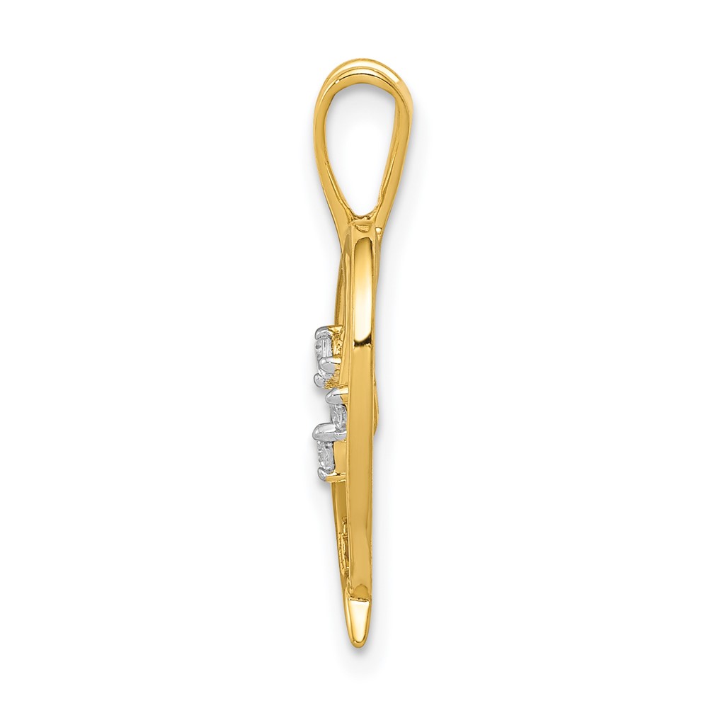 14k Diamond Heart Pendant (PM4832-005-YA)