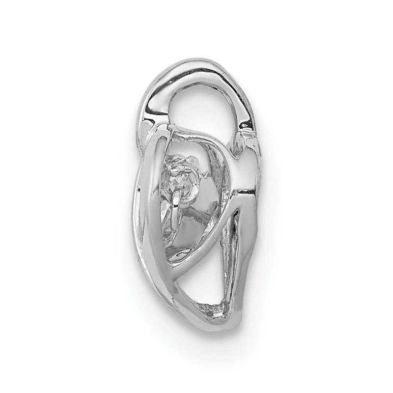 14k White Gold 1/4 carat Lab Grown Diamond VS/SI+ G+ Complete Vibrant Heart Pendant