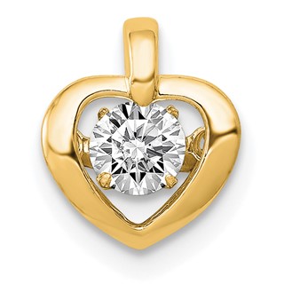 Vibrant Diamond Heart Pendants