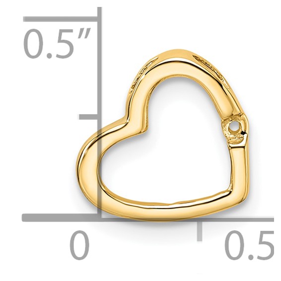 10k Heart Chain Slide Mounting
