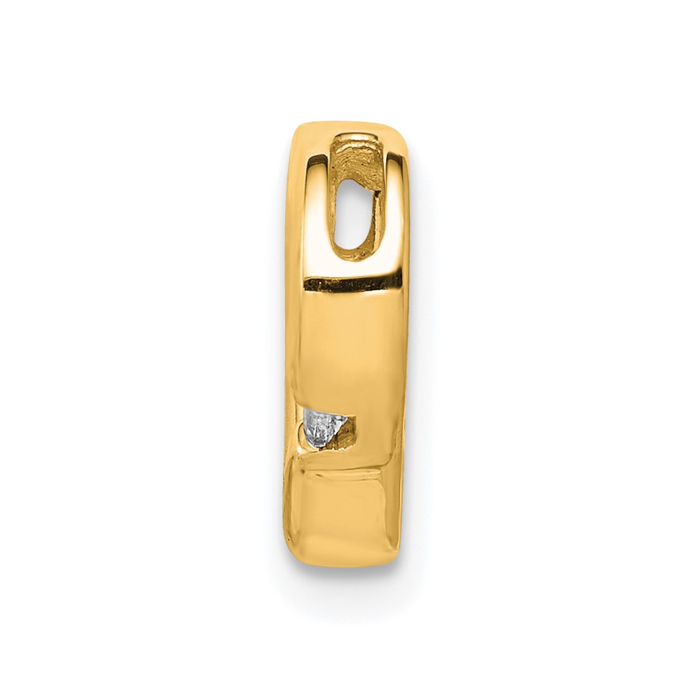 14k .01ct. Diamond Heart Chain Slide (PM4838-001-YA)