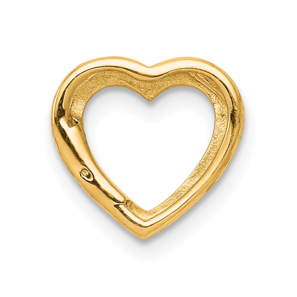 14k .01ct. Diamond Heart Chain Slide (PM4838-001-YA)
