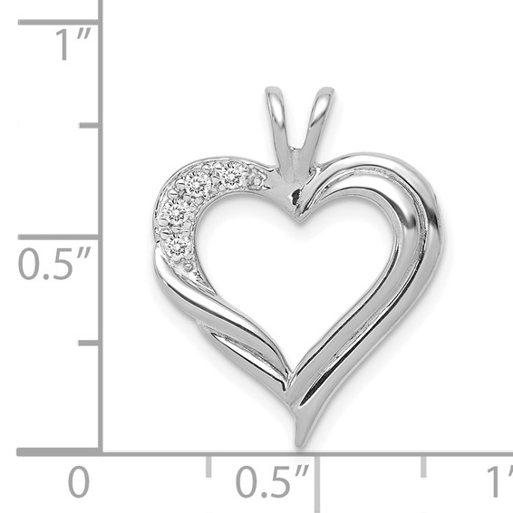 Diamond Fancy Heart Pendants