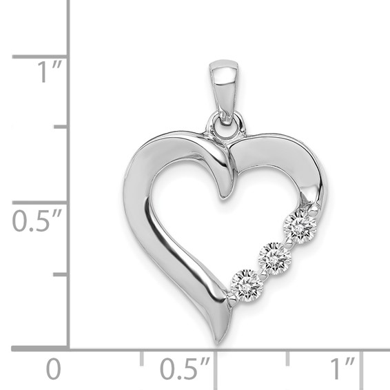 Diamond Heart Pendants