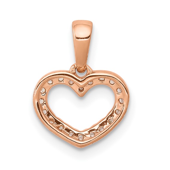 Gold Diamond Heart Pendant
