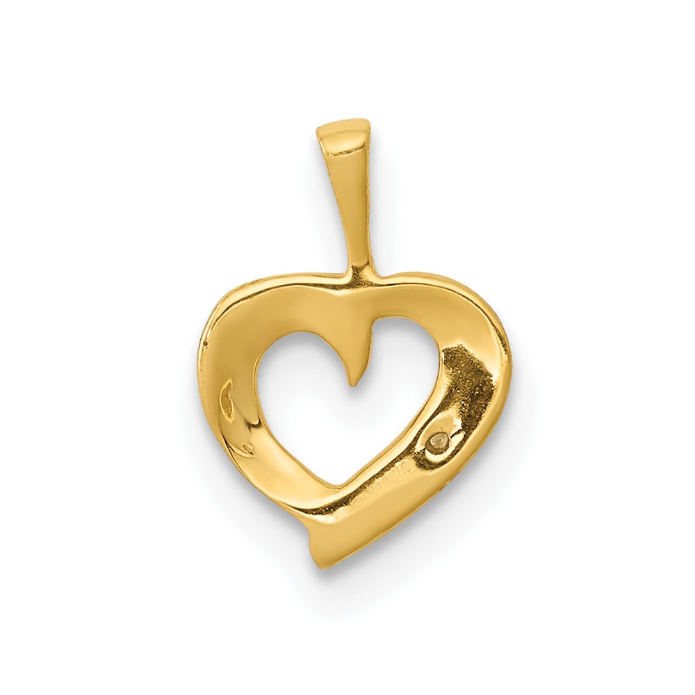 10K .01ct. Diamond Heart Pendant (PM4857-001-1YA)