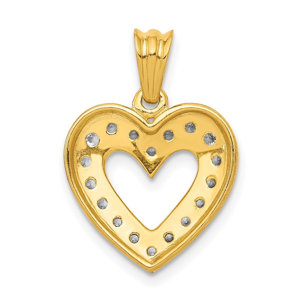 14k 1/4ct. Diamond Heart Pendant (PM4861-025-YA)