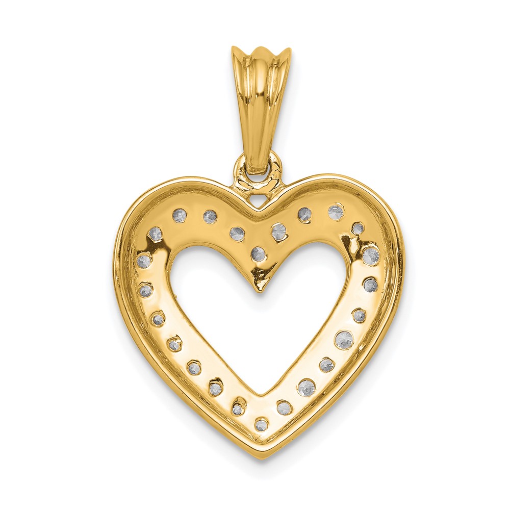 14k 1/3ct. Diamond Heart Pendant (PM4861-033-YA)