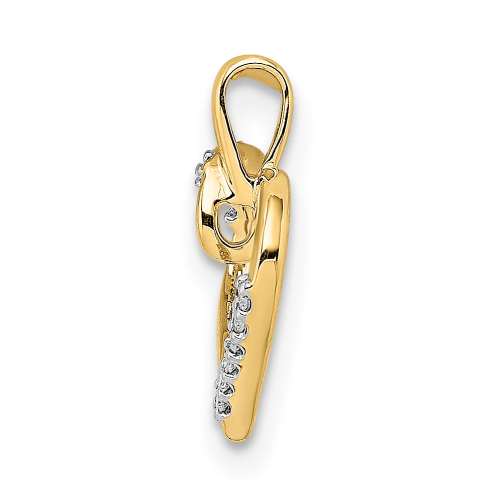 14k Diamond Heart Pendant (PM4867-005-YA)